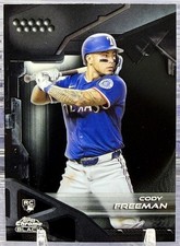 2026 Topps Chrome Black Cody Freeman #130 RC Rangers