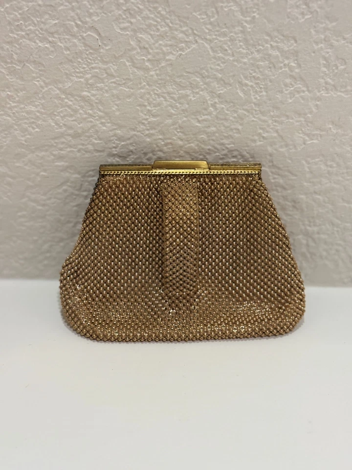 Vintage Whiting & Davis Gold Mesh Evening Clutch – Made in USA - Image 3 of 4