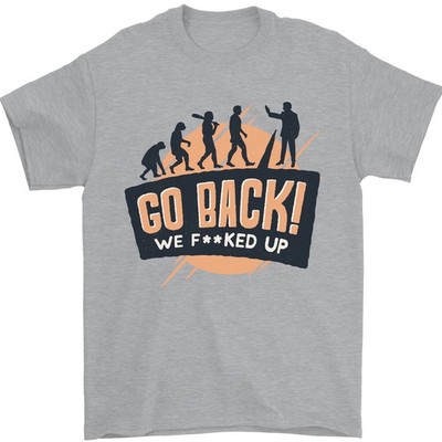 Go Back Lustig Climate Change Umgebung Herren 100% Baumwoll