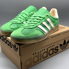 adidas Originals Mens Gazelle Indoor Mesh JH5417 Energy Green Shoes Sneakers New
