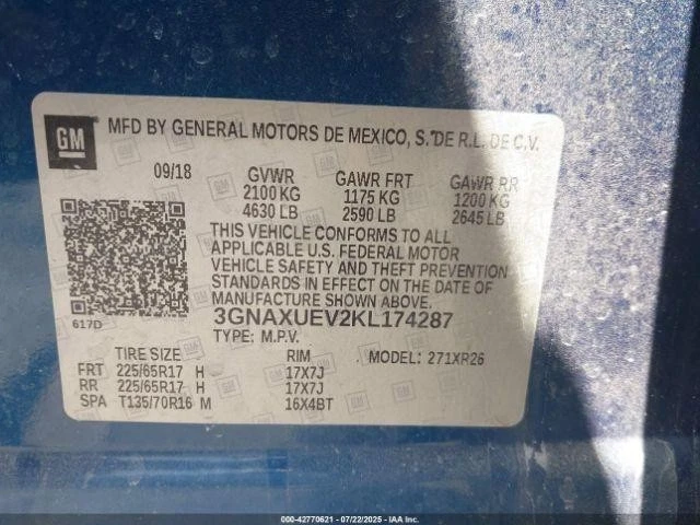 Used Ignition Switch fits: 2019 Chevrolet Equinox Grade A Foto 4 de 4