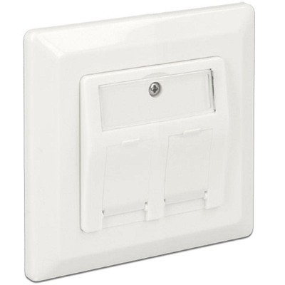 DELOCK Keystone Anschlussdose 2-Port NEW