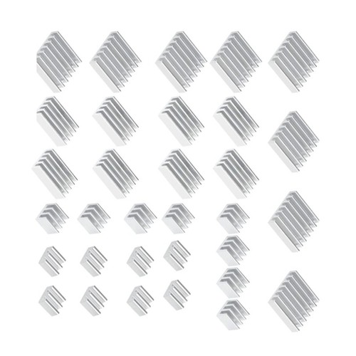 32Pcs Aluminum Heatsink Coolers Kit for 4B with Heat Conductives Tape - Photo 6/8