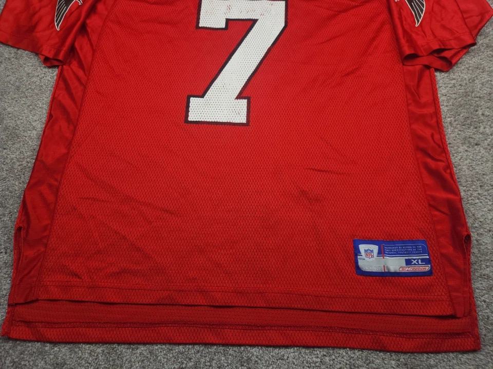 Винтажная мужская футболка Майкла Вика очень большая красная Atlanta Falcons No7 Y2K NFL  - Изображение 3 из 4