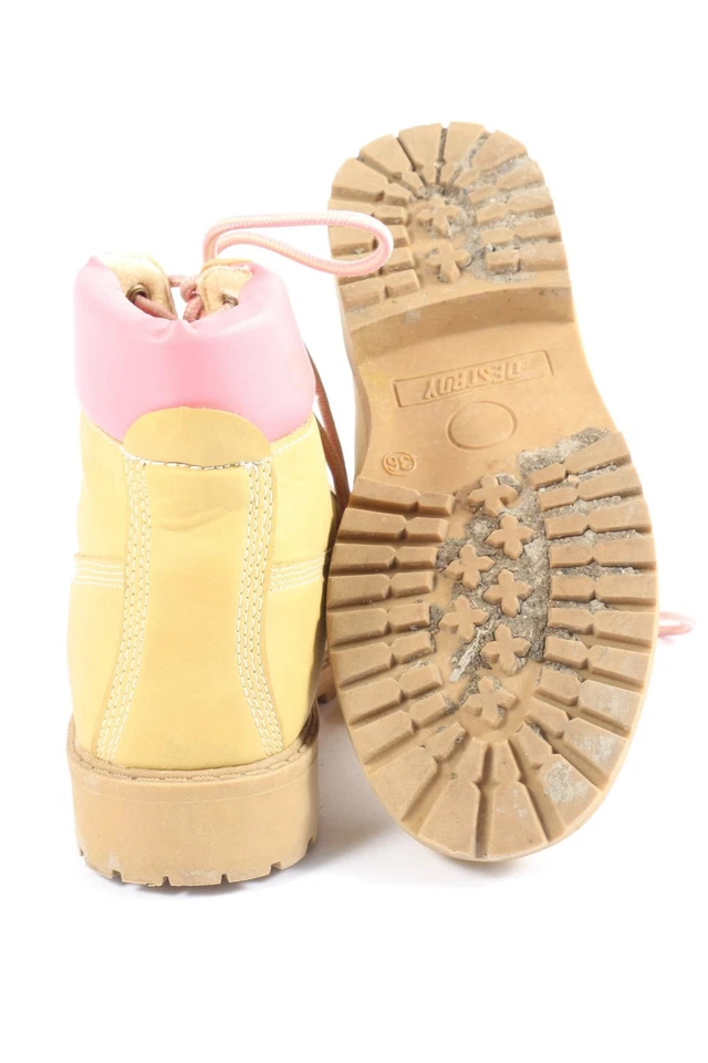 DESTROY Botas del desierto Mujeres Botas Talla EU 36 amarillo pálido-rosa - Imagen 2 de 4