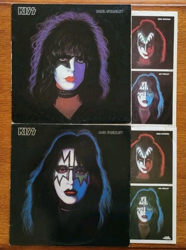 KISS Ace Frehley Paul Stanley 1978 Solo Album 2 LP Lot Casablanca Both VG/VG