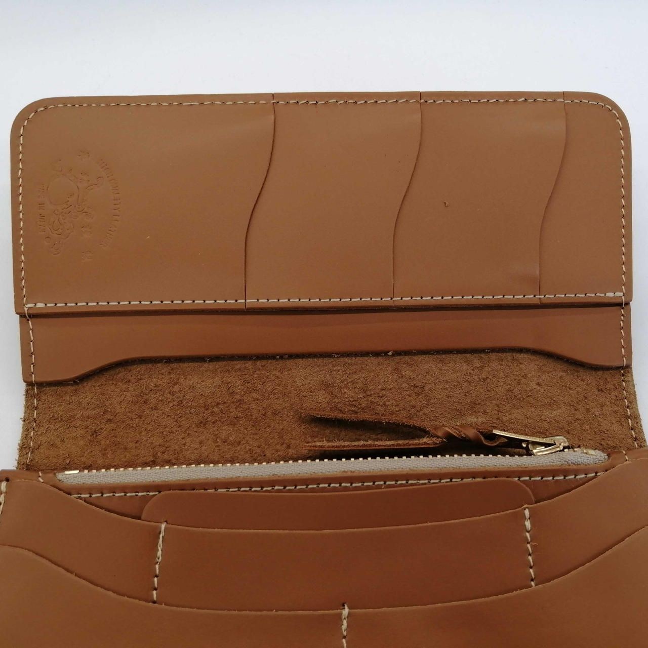 Kawatako Long Wallet Camel Used image 9