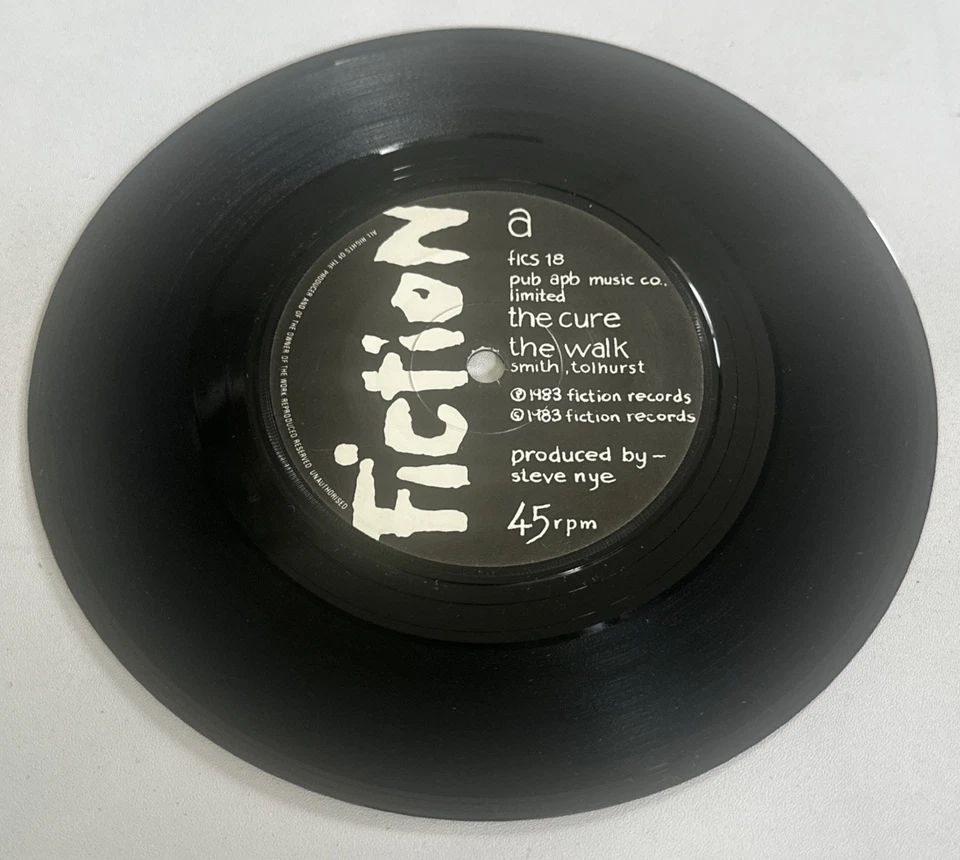 The Cure ~  The Walk ~ 7” Vinyl Record Paper Labels EX / M - Image 2 of 4