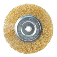 Wire Brush for Grinder - 6 Inch Fine Crimped Wire Wheel for Bench Grinder with 1