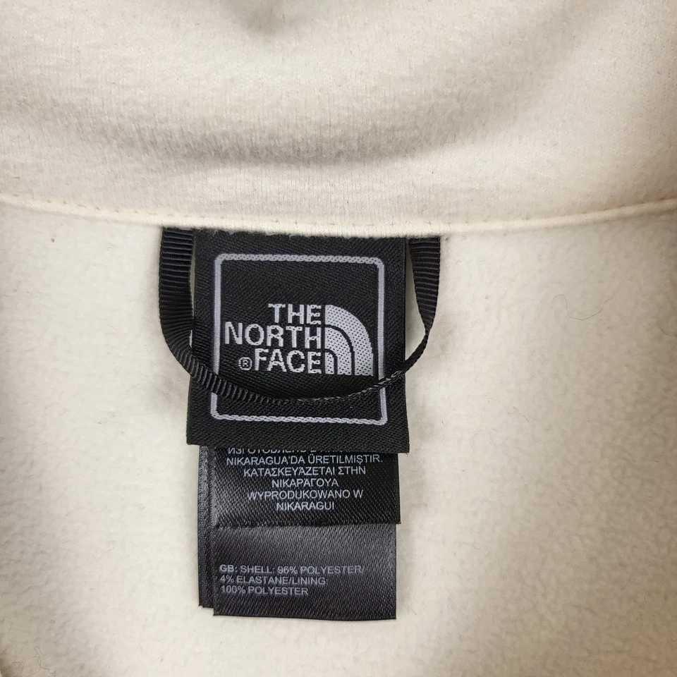 Chaqueta forrada de vellón The North Face para mujer M mediana crema suave Foto 4 de 4