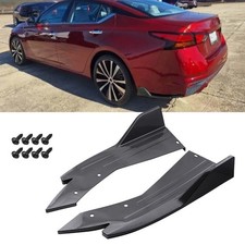 For Nissan Altima Carbon Fiber Style Rear Diffuser Bumper Side Splitter Canard