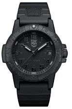 [Luminox] LUMINOX Watch Leather Back Tiger 0300 Series Blackout 0301.bo Men [par
