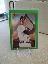2020 Bowman Chrome Drew Waters #90B-DW Green Refractor #d /99 Retro Braves