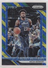 2018-19 Panini Prizm Choice Blue Yellow & Green Prizm Wesley Matthews #290 rw5