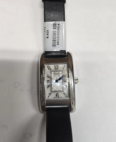 COACH Donna Lexington Signature Cinturino Pelle Stile Tank.Ricondizionato.Batteria Nuova