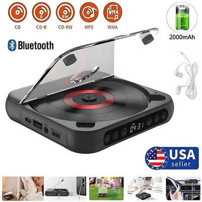 Rechargeable CD Player With Bluetooth Portable Personal Cd Players For Car Home