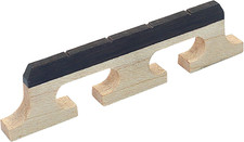 4-String Banjo Bridge, Ebony Maple Composite Replacement with Dual-Pivot Design