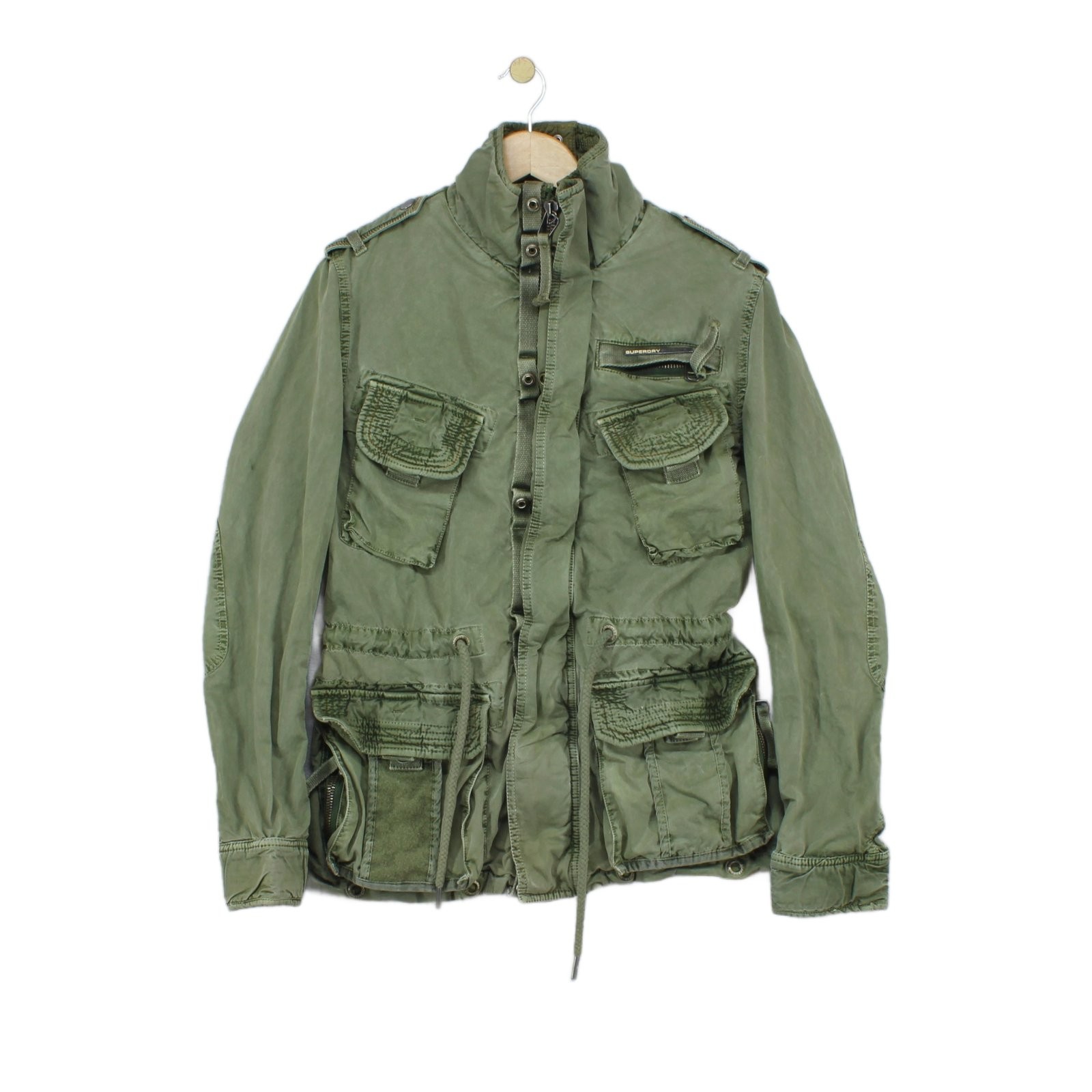 Superdry Military Jacket Womens Size XL Green Utility Casual Outdoor