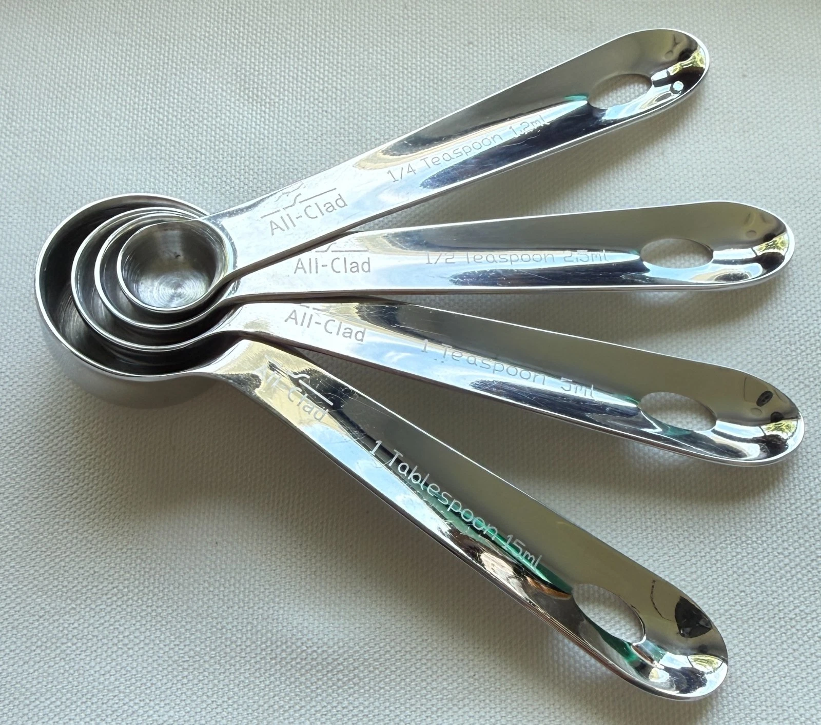 All-Clad 4-Piece Stainless Steel Measuring Spoons Set
Opens in a new window or tab