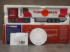 CORGI CC12902 SCANIA TOPLINE FRIDGE TRAILER TUNDERMAN MIRRORS & CERTIFICATE