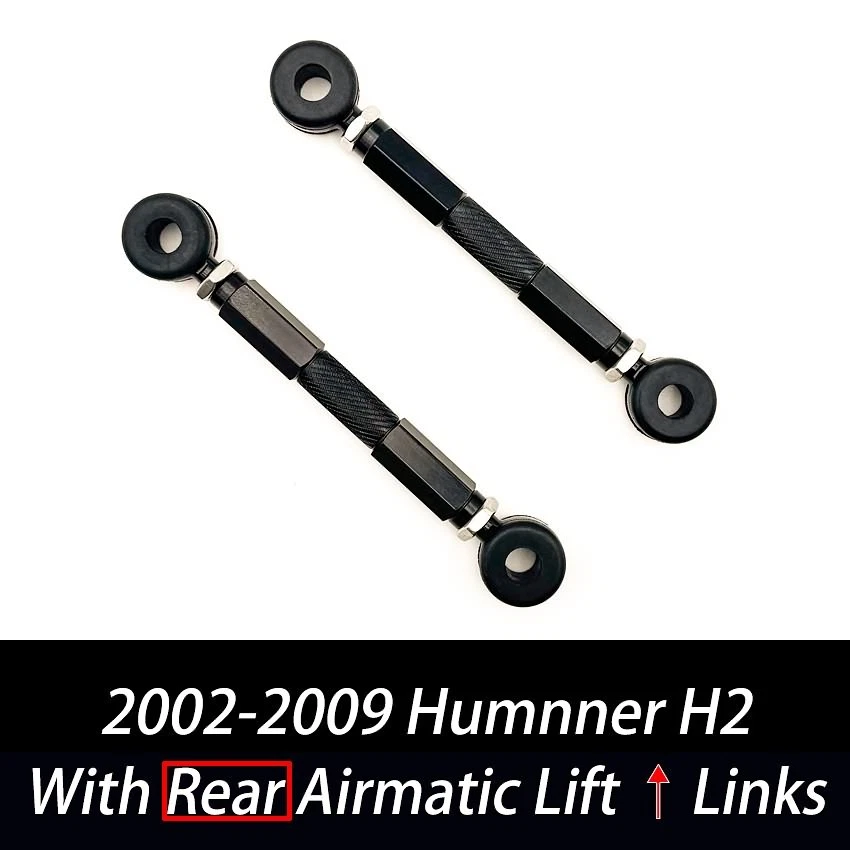 For 2002-2009 Hummer H2 Airmatic Rear Air Suspension Lift Links Rises Kit Rods - Image 2 of 4