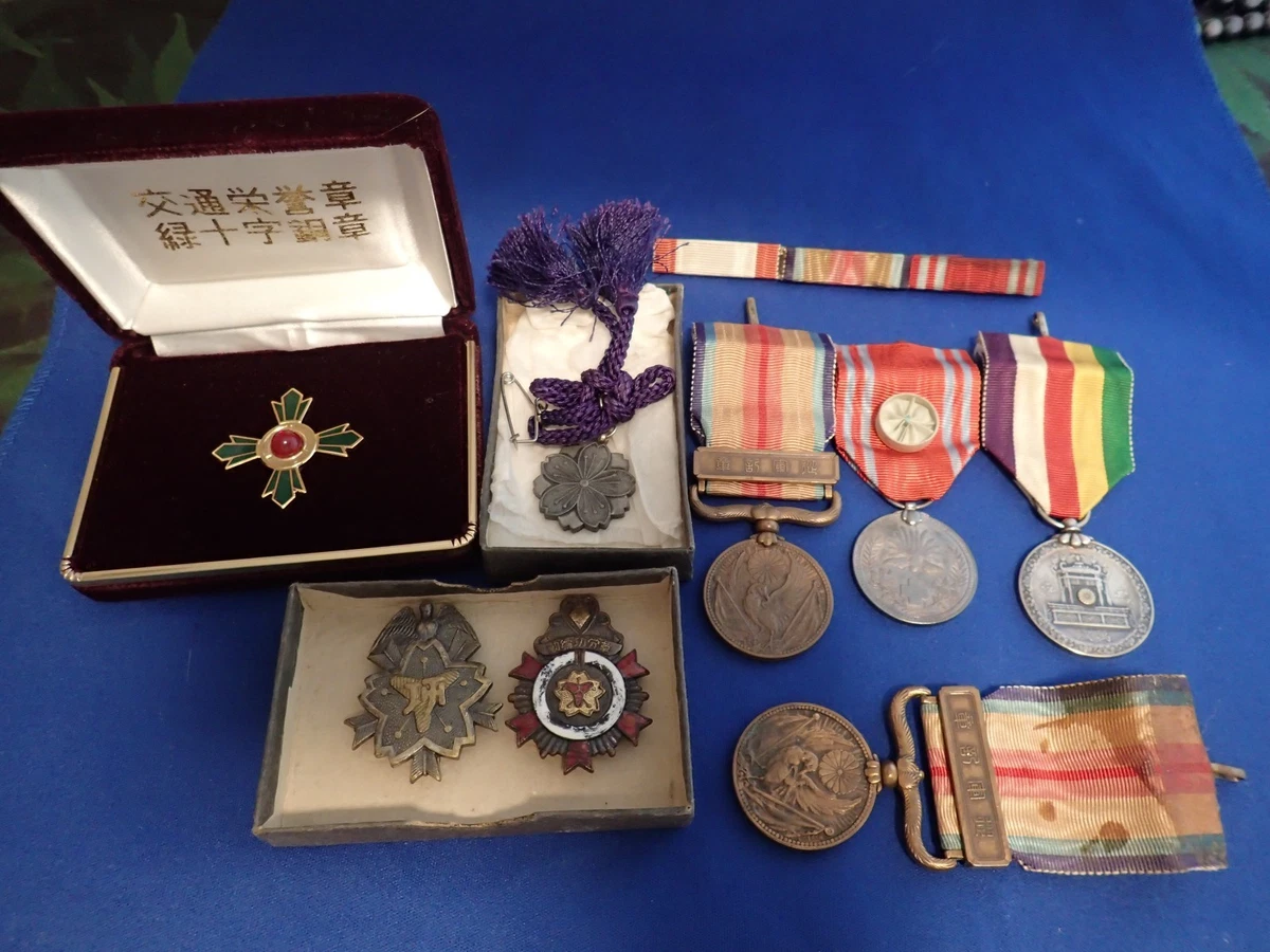 二战时期原装日本奖章、饰针、绶带| eBay