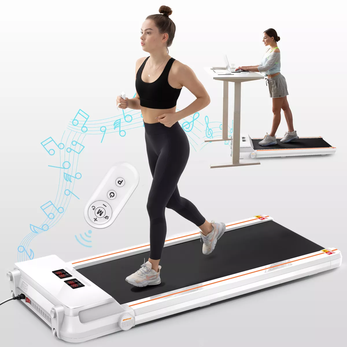 FYC 2.5HP Slim Treadmill 265LBS Electric Treadmill with APP JK30F 9 WT