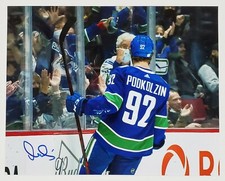 VASILY PODKOLZIN SIGNED VANCOUVER CANUCKS 8X10 PHOTOGRAPH W/COA NHL HOCKEY  