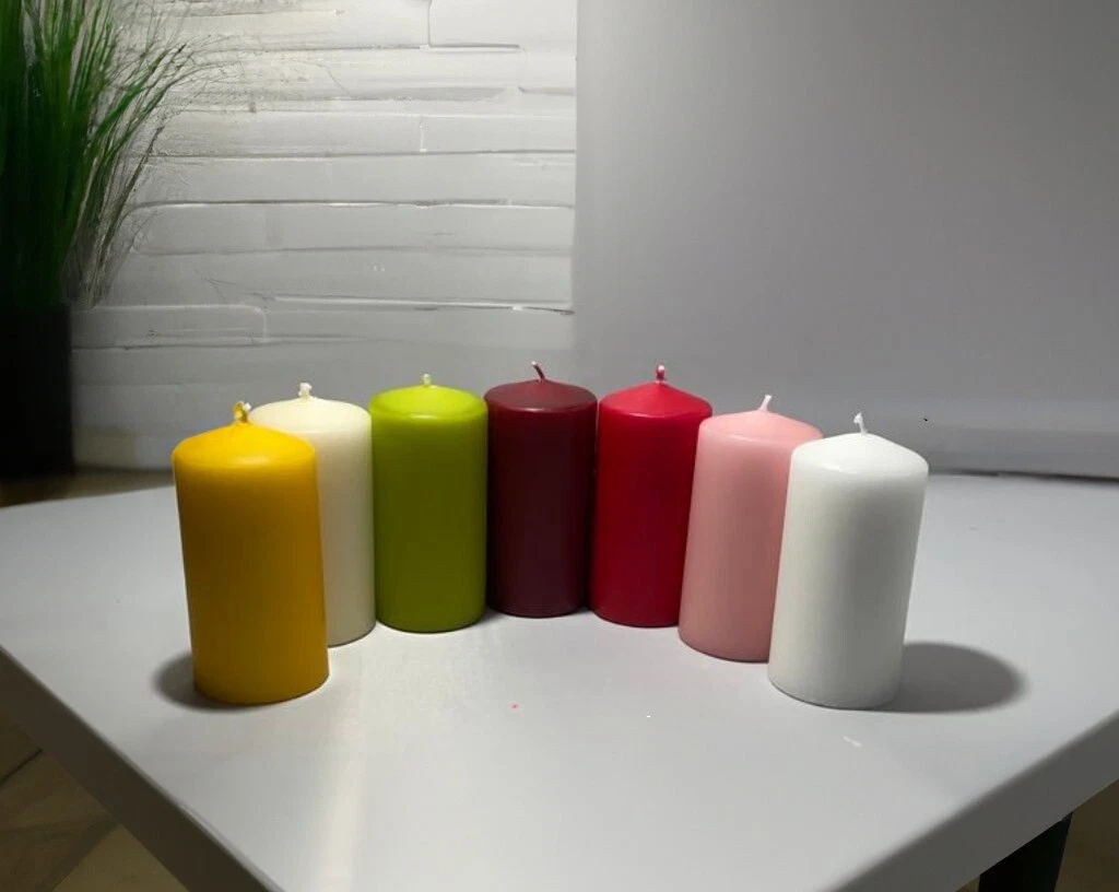 Pillar candles unscented small to large size church candle long