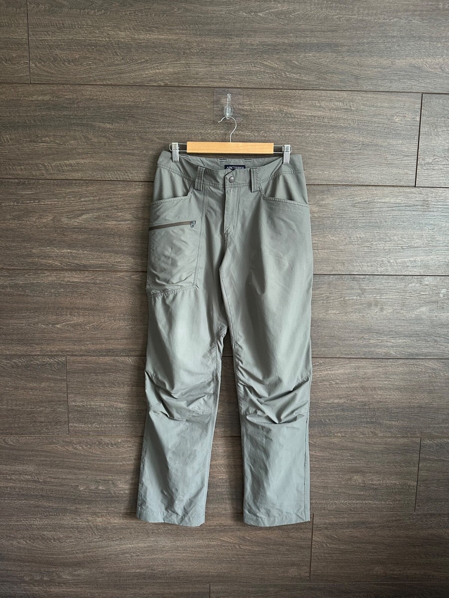 Arc'teryx Men's Gray Outdoor Hiking Cargo Grey Pants Lightweight