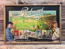 T206 Piedmont Tobacco Antique Style Art Wood Baseball Card Sign Ty Cobb 12x16