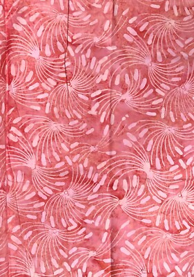 #BY-04 / 38''  Pink/peach dandelion fluff / Batik 100% Cotton Fabric