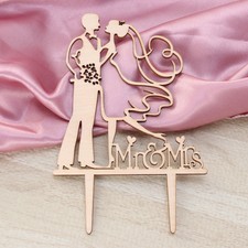 Cake topper cuore statuine torta matrimonio sposa sposo cake topper