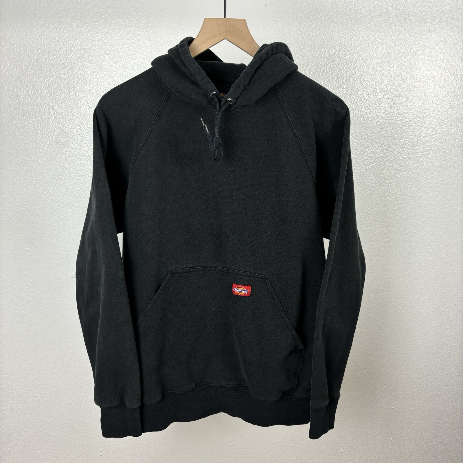 Y2K Dickies Hoodie Mens Medium Black Hooded Sweatshirt 90s Vintage Carhartt USA