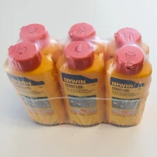 Irwin STRAIT-LINE 8 Oz. Orange Hi-Visibility Chalk Line Chalk 64905 6pack