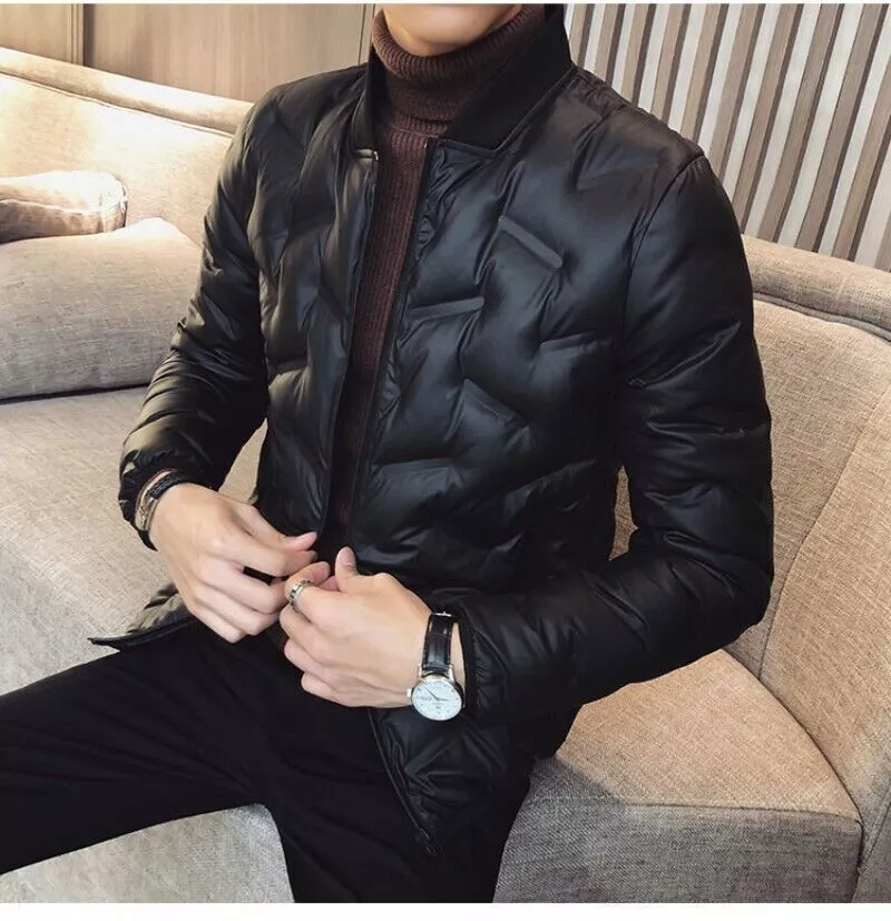 Slim fit puffer coat sale