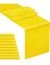 King’s Moment 12 X 108 Inch Satin Yellow Table Runner, Pack of 10