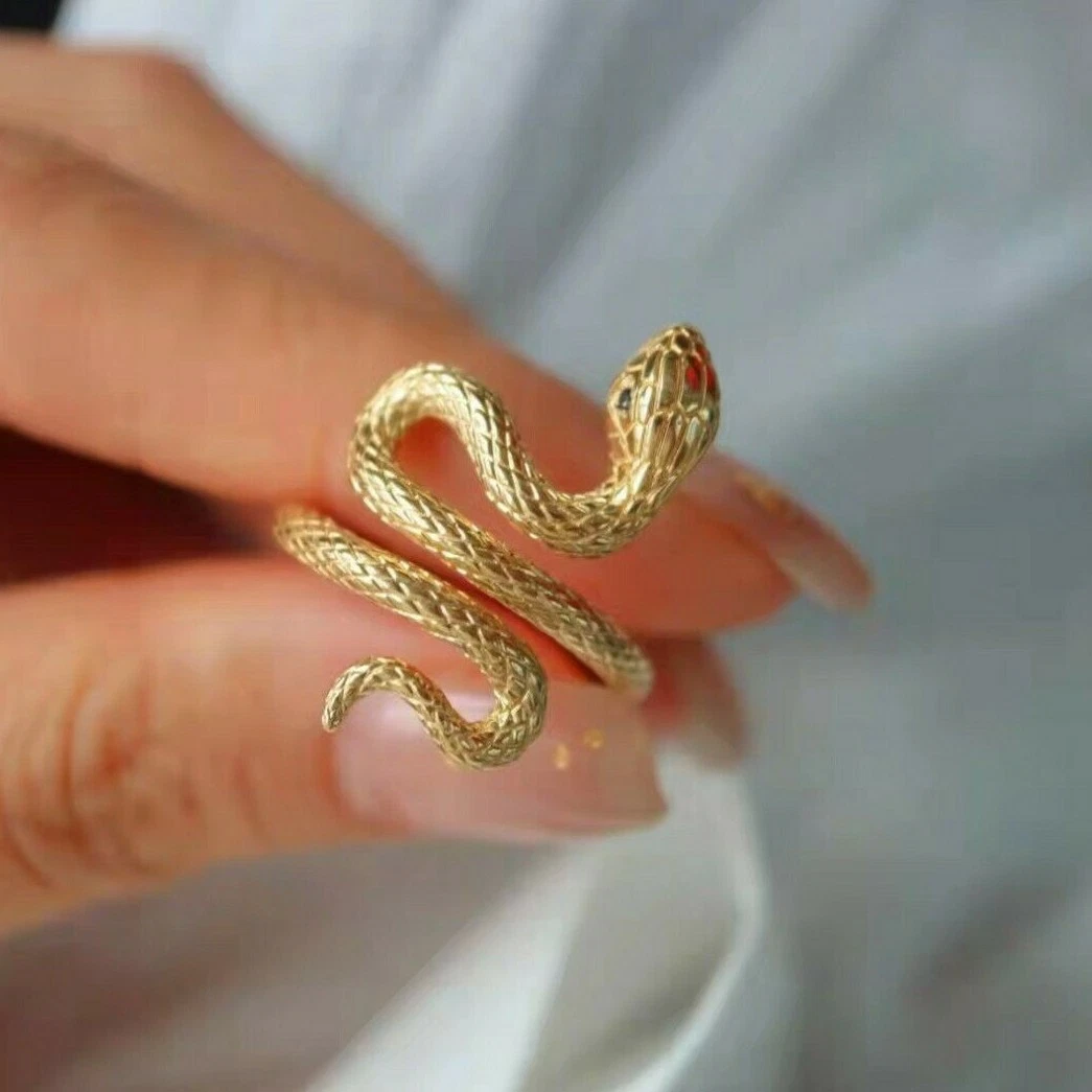 Bronze Snake Ring - Laughing Lotus Boutique