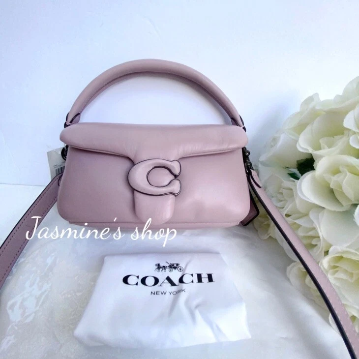 COACH Pillow Tabby 18 Leather Shoulder Bag in Purple