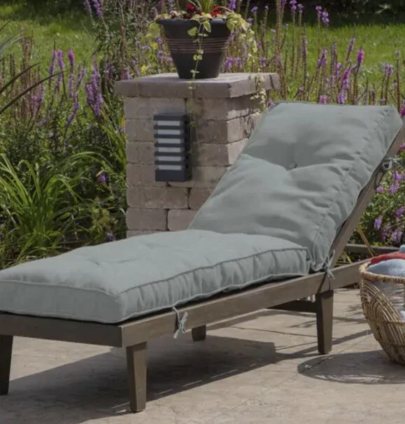 76 x 22 Arden Selections Leala Plush Polyfill Patio Chaise Lounge
