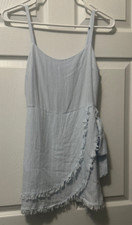Le Lis Size Small Light Blue Mini Dress Adjustable Straps