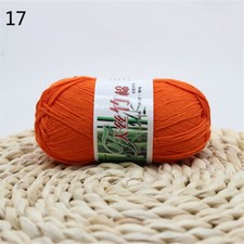 50g ball Soft Bamboo Cotton Knitting Wool Crochet Knitted Natural Yarn Worsted