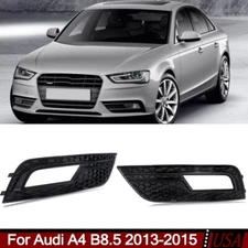 For Audi A4 B8.5 Standard Bumper 2013-15 Front Fog Light Grille Cover Honeycomb