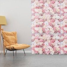 Flower Wall Panel Artificial Flower Wall Backdrop Flower Decoration 12 Pcs