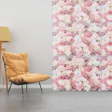 Flower Wall Panel Artificial Flower Wall Backdrop Flower Decoration 12 Pcs