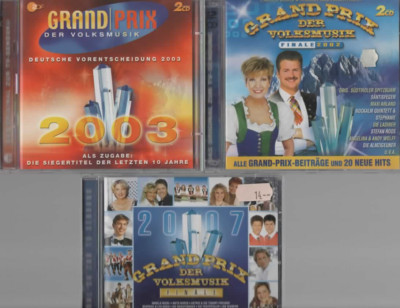 GRAND PRIX DER VOLKSMUSIK-5 CDs- Finale 2002/Vorentscheidung 2003/Finale 2007