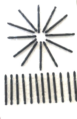 IRWIN 24PC #20 X 2'' USA DOUBLE END DRILL BITS  135 DEGEE S/P BLACK