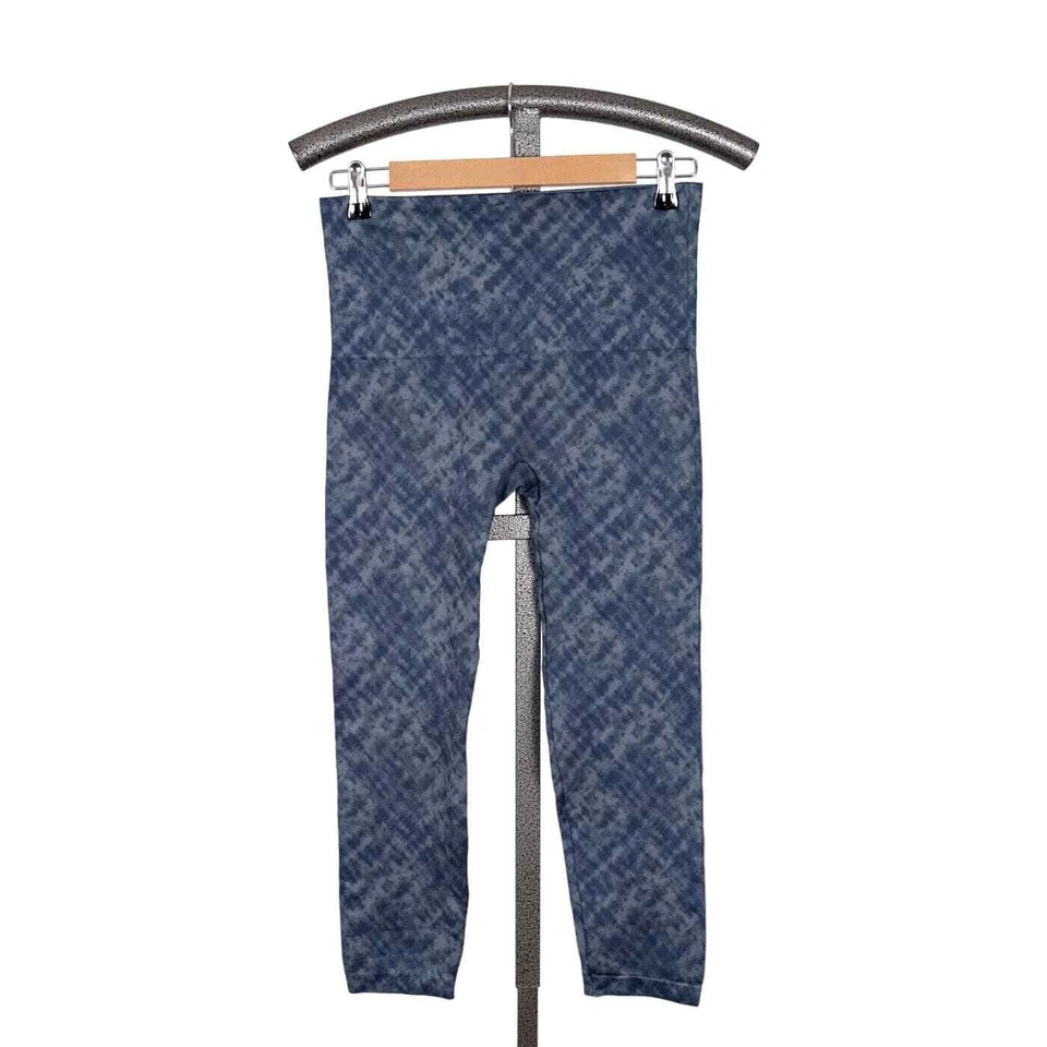 Leggings SPANX "Look At Me Now" Azul Tie Dye Camuflaje Estampado Nube Para Mujer Talla 1X Foto 3 de 4