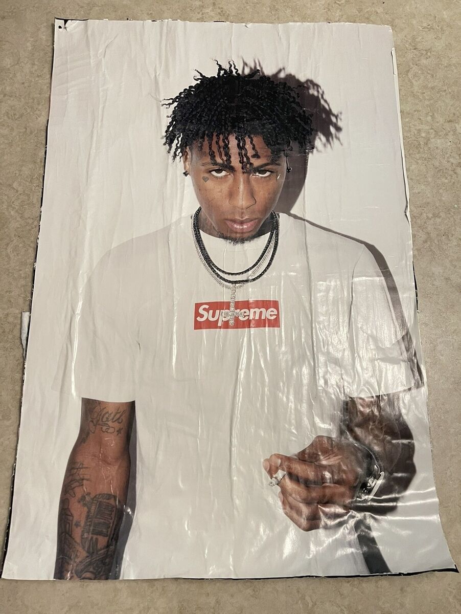 NBA Youngboy x Supreme Promo Poster Box Logo FW23 (24' X 36 NBA Youngboy x Supreme Promo Poster Box Logo FW23 (24' X 36