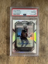 2022 Prizm Chris Olave RC Silver Prizm Auto GEM MINT PSA 10